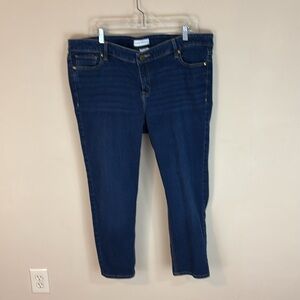 Lane Bryant Low Rise Straight Blue Jeans Flexmagic Waistband Size 20